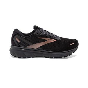 Brooks Ghost 14 Womens Road Running Shoes Black/Gold | USA-VMC329740